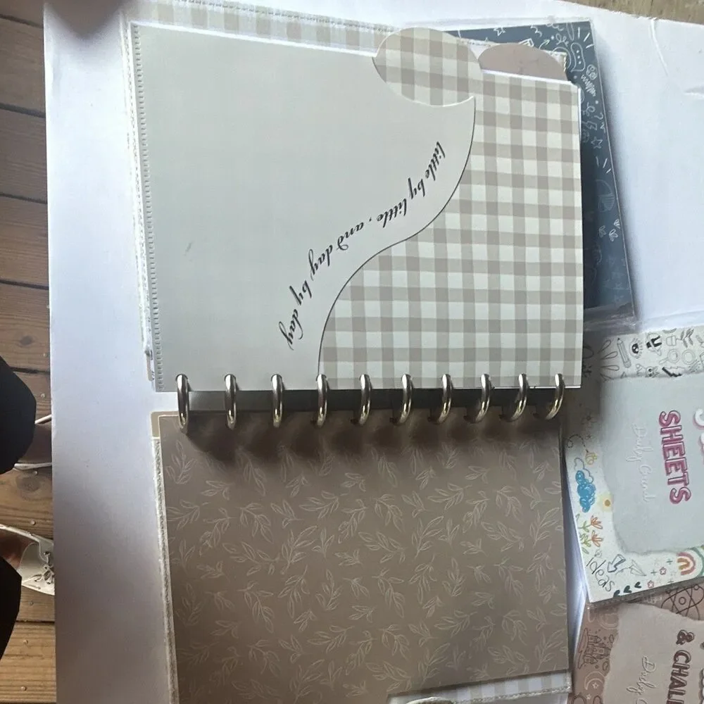 Daily Grind Planner Bundle: Quilted Cover + 4 Inserts (3 Sealed, 1 Open Box)